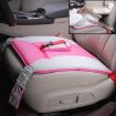 Car Safety Seat Protective Pad with Clip Back Abdominal Belt - Pink - 1