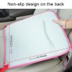 Car Safety Seat Protective Pad with Clip Back Abdominal Belt - Pink - 3