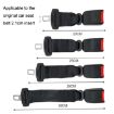 Child and Pregnant Woman Car Seat Belt Extender - 2 PCS - Beige - 3