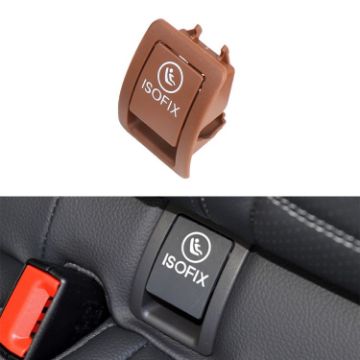 Mercedes-Benz W205 Car Rear Child ISOFIX Seat Safety Cover (Brown) - 1
