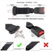 Child and Pregnant Woman Car Seat Belt Extender - 2 PCS, Gray - 4
