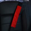 Car Plush Seat Belt Shoulder Pad Cover - Red (1 Pair) - 2