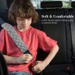 Car Seat Belt Protector Shoulder Pads - Purple Square - 5