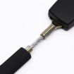25cm Car Seat Belt Extension Snap Button, Grey - 6