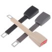 25cm Car Seat Belt Extension Snap Button, Beige - 2
