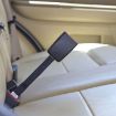 25cm Car Seat Belt Extension Snap Button, Beige - 8