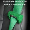 Black Silicone Seatbelt Buckle Protector - Anti Scratch Cover - 8