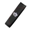 Carbon Fiber Leather Car Seat Belt Cover Shoulder Protection - Black - 3