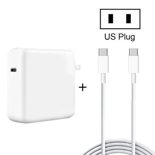 96W PD USB-C Laptop Adapter + 2m Fast Charging Cable for MacBook Pro - 1