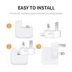 2 PCS XJ01 Power Adapter for iPad 10W 12W Charger & MacBook Series Charger, UK Plug - 6