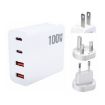 GaN 100W Dual USB + Dual USB-C Charger for Apple MacBook - US/EU/UK Plug - 1