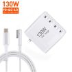 GaN 130W 4-Port USB-C PD65W/PD30W Charger with Type-C to MagSafe Cable - 3
