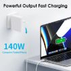140W USB-C PD Laptop Power Adapter for Apple M1/M2 MacBook EU Plug - 4