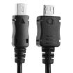 Micro USB Male to Mini 5-pin Coiled Cable, 20cm Length - 2