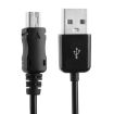 Mini 5-pin USB to USB 2.0 Coiled Cable, 25cm Length, Black - 2