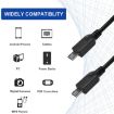 USB 2.0 Male to 2 Micro USB Male Cable - 30cm Length - 4