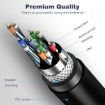 USB 2.0 Male to Dual USB Female Adapter Cable - 30cm (Black) - 4