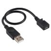 USB Male to Micro USB Female Converter Cable - 22cm Length - 2