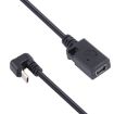 Mini USB Female to Micro USB Male Data Charging Cable - Fast Charging Adapter - 3