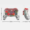 PS3/PS4 Dual Vibration Wireless Gamepad with RGB Lights (Red) - 3