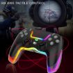 PS4 Dazzle Color Light Wireless Bluetooth Grip - Black - 5