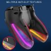 PS4 Dazzle Color Light Wireless Bluetooth Grip - Black - 9