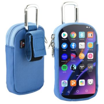 Picture of MP3/MP4 Universal TPU Portable Storage Bag with Hanging Buckle (Blue)
