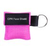 CPR Emergency Face Shield Mask Key Ring - Pink - 1