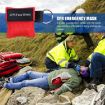 CPR Emergency Face Shield Mask Key Ring - Black - 6