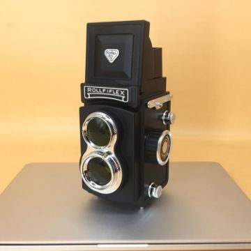 Picture of Double Reflex Camera Model Retro Camera Props Decorations Handheld Camera Model (Black (Original))
