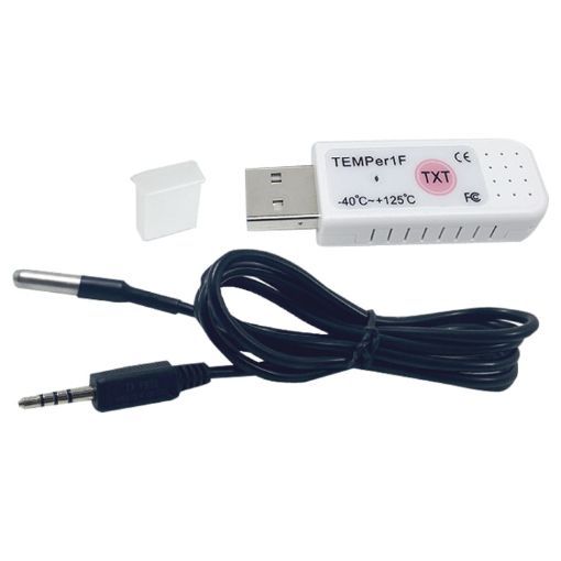 TEMPer1F USB Temperature Sensor Waterproof Temperature Probe Aquarium Monitoring Thermometer - 1