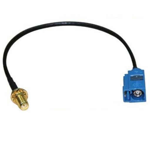Fakra C Male to RP-SMA Female Connector Adapter Cable/Antenna - 1