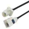 20cm Fakra B Male to Fakra B Female Extension Cable - 1