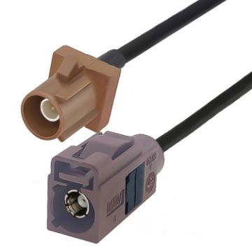 20cm Fakra F Male to Fakra F Female Extension Cable - 1