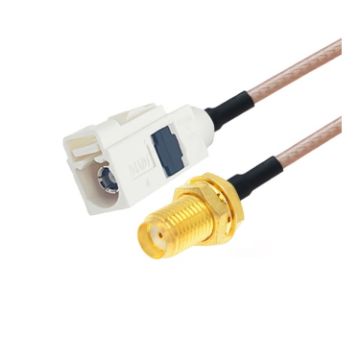 20cm Antenna Extension RG316 Coaxial Cable - SMA Female to Fakra B Female - 1