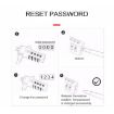 4 Digit Computer Lock Notebook Anti-theft Password Lock - 3.5mm x 1.2m - 7