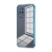 Blue Transparent Plating Case for Realme 8 5G - Fine Hole Design - 1
