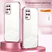 Blue Transparent Plating Case for Realme 8 5G - Fine Hole Design - 2