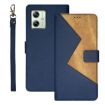 Motorola Moto G54 5G EU Leather Phone Case Blue - 1