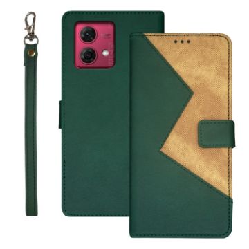 Motorola Moto G84 5G Leather Phone Case - Green - 1