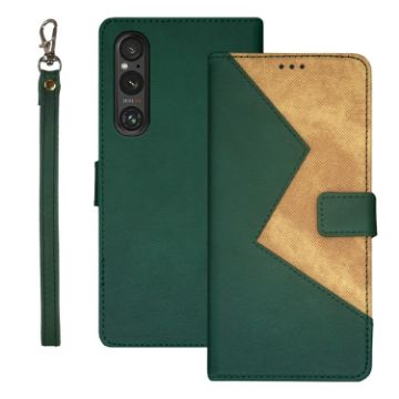 Sony Xperia 1 V Leather Phone Case - Green - 1