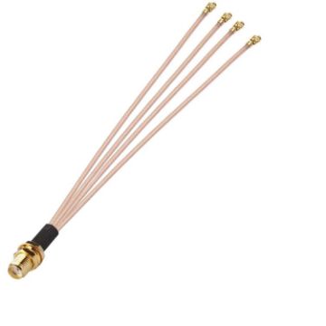 IPX to SMAK RG178 Pigtail WIFI Antenna Extension Cable Jumper (20cm) - 1