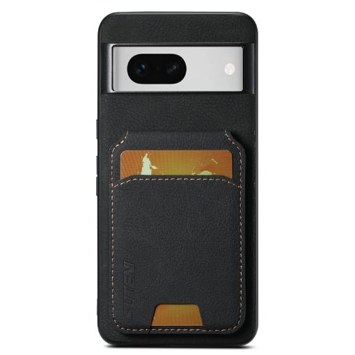 Google Pixel 8a Suteni H02 Litchi Leather Card Wallet Stand Back Phone Case - 1