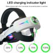 Picture of For Meta Quest 3 USB Rechargeable RGB Lighting Effect Adjustable Foldable Headset (Black)