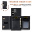 Samsung Galaxy S24 Ultra 5G DG.MING M2 Series 3-Fold Multi Card Bag + Magnetic Phone Case - 4