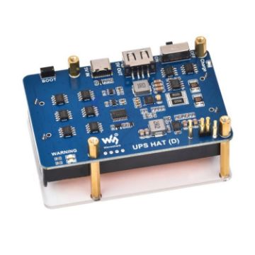 Waveshare 25567 Raspberry Pi UPS HAT (D) - Pogo Pins Connector - 1