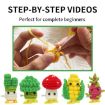 Picture of DIY Walking Vegetable Crochet Starter Kit for Beginners with Step-by-Step Video Tutorials