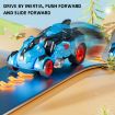 Picture of 2 In 1 Dinosaur Transforming Engineering Car Inertial Automatic Crash Toy, Color: Aircraft-Pterosaur Blue