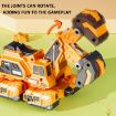 Picture of 2 In 1 Dinosaur Transforming Engineering Car Inertial Automatic Crash Toy, Color: Mixer Truck-Ankylosaurus Green