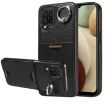 Samsung Galaxy A12 4G Calf Texture Card Slot Ring Holder Phone Case - 1